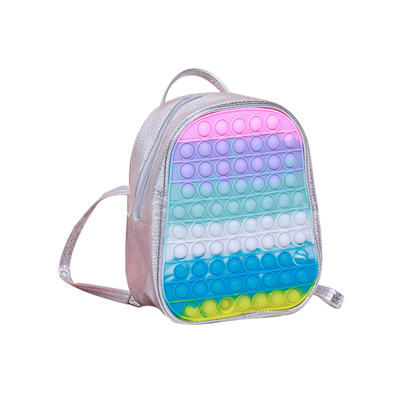 Großer Pop Fidget Rucksack Pop It Schultasche Süße Kinder 