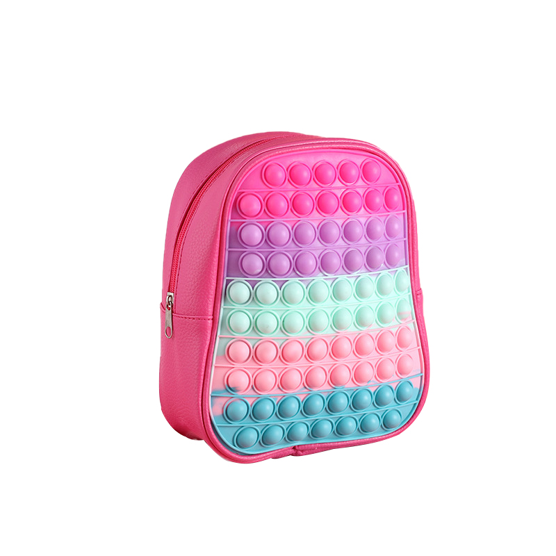 Großer Pop Fidget Rucksack Pop It Schultasche Süße Kinder 