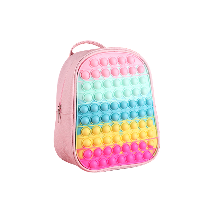 Großer Pop Fidget Rucksack Pop It Schultasche Süße Kinder 